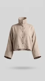 Chaqueta Lino Beige – SM - Imagen 3