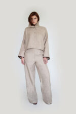 Chaqueta Lino Beige – SM - Imagen 2