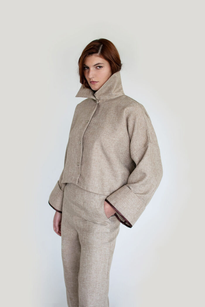Chaqueta Lino Beige – SM