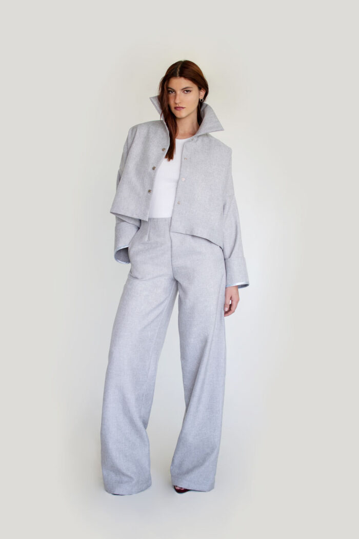 Pantalón Lino Gris